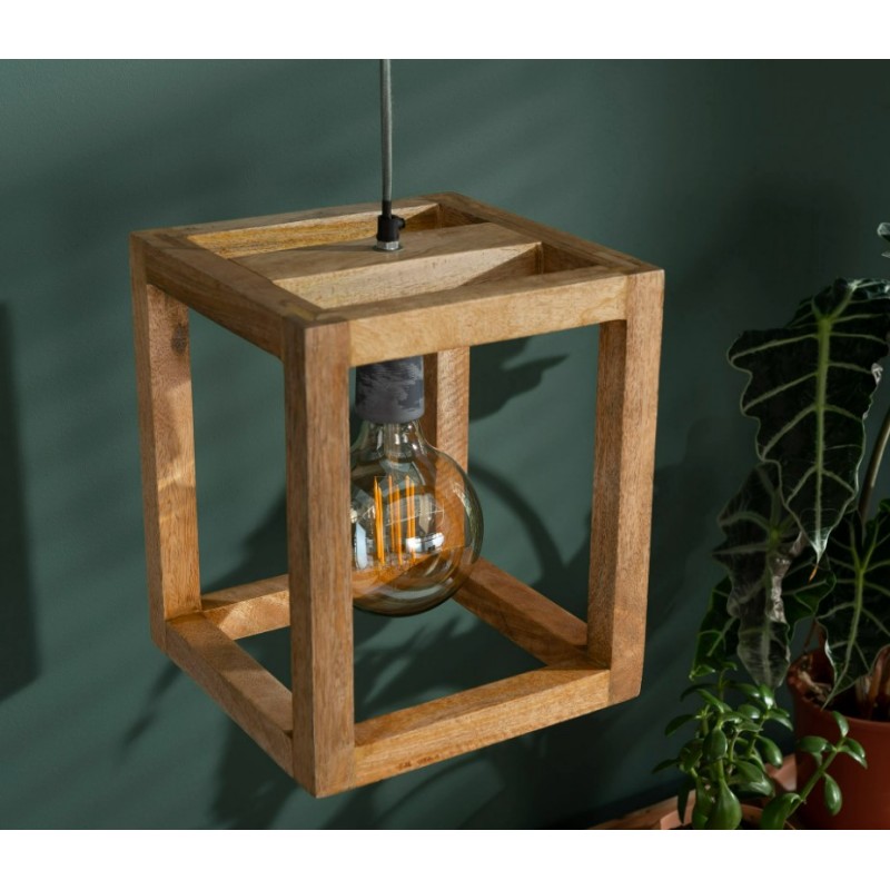 ZI Hanging lamp 1x wooden frame